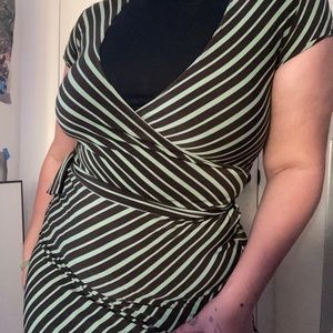 Mint green vintage vibe dress